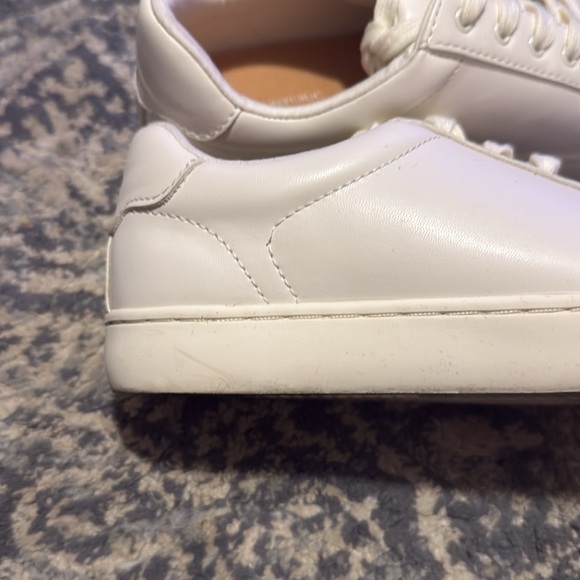 Banana Republic White Lace Up Sneakers Size 7.5 - Picture 5 of 12